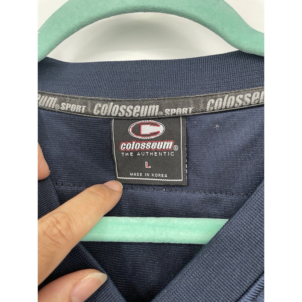 Vintage 90s Y2K Colosseum Univ of Michigan Wolverines Jersey #32 Blue Yellow - Picture 8 of 16